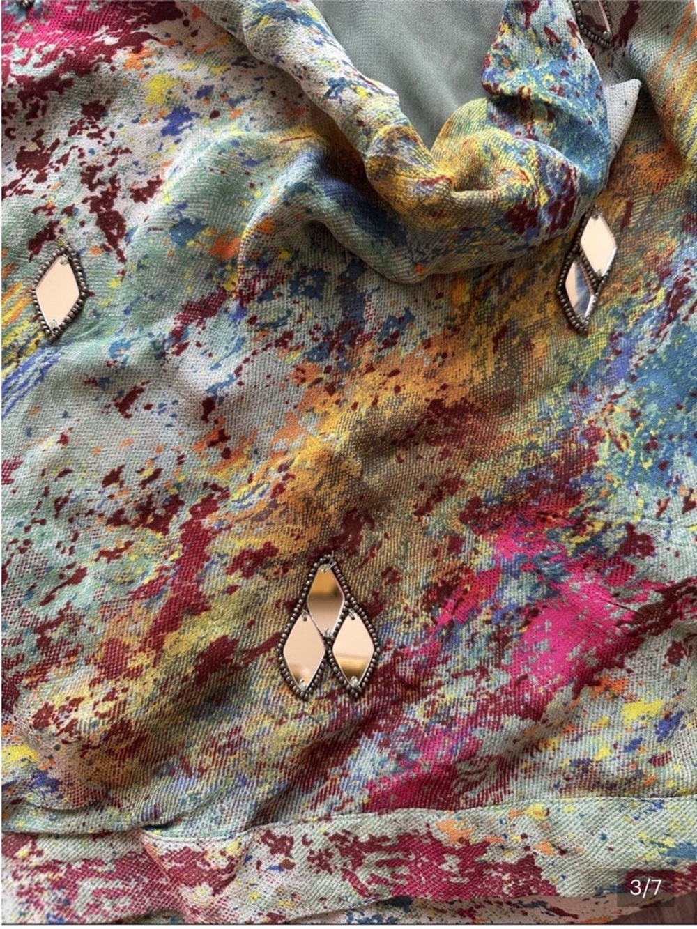 ZARA MULTI COLOR DRAPED SET - Picture 4 of 8
